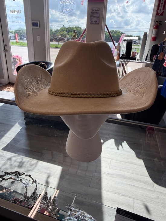 Stetson Style Men’s Tan Felt Cowboy Hat